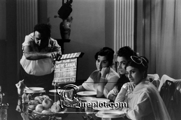 Shooting of film Mere Sanam (1965)