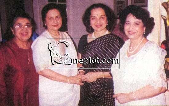 Shammi (from left), Nanda, Asha Parekh and Shakila