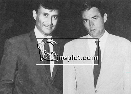 Dev Anand with Gregory Peck