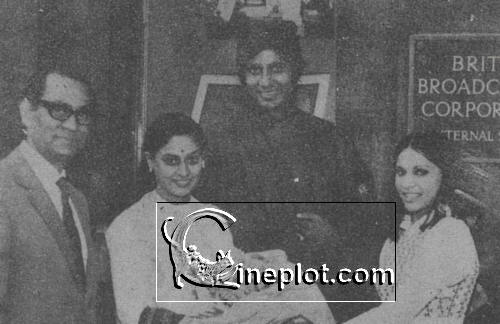 Amitabh Bachchan and Jaya Bachchan during their honeymoon in London