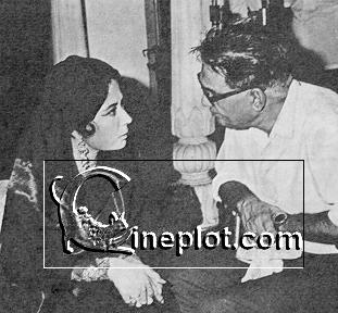 Meena Kumari and Kamal Amrohi on the sets of Pakeezah
