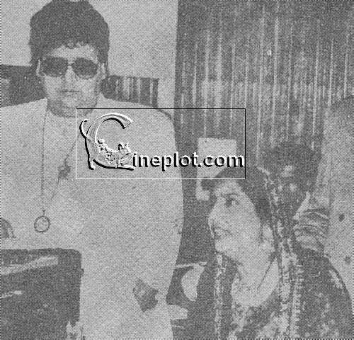 Reshma with Bappi Lehri