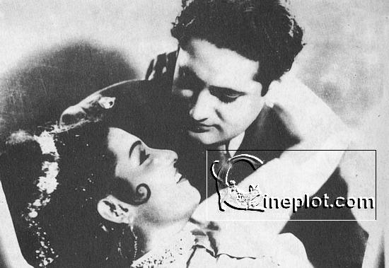 Ajay Kumar and Noor Jehan in Dopatta (1952)