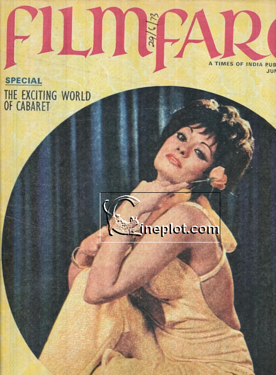 Faryal posing for Filmfare Magazine in 1973