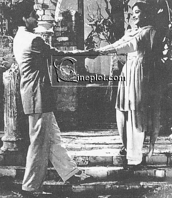 Dilip Kumar and Nargis in Anokha Pyar (1948) - Publicity Still
