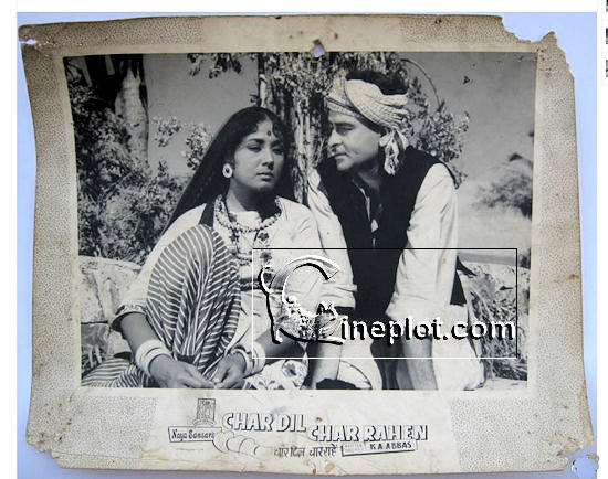 Char Dil Char Rahen (1959) - Vintage Poster