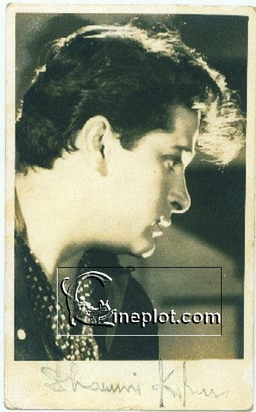 Shammi Kapoor - Rare Photo signed by Shammi Kapoor